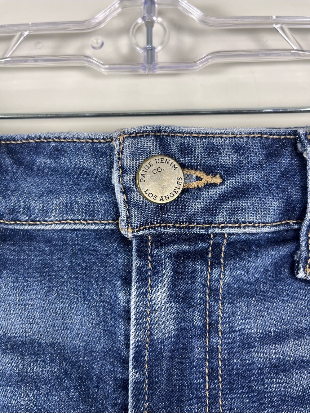 Paige Parker Short Shorts Size 27 Distressed Denim Cutoff Festival Coachella - Picture 3 of 12